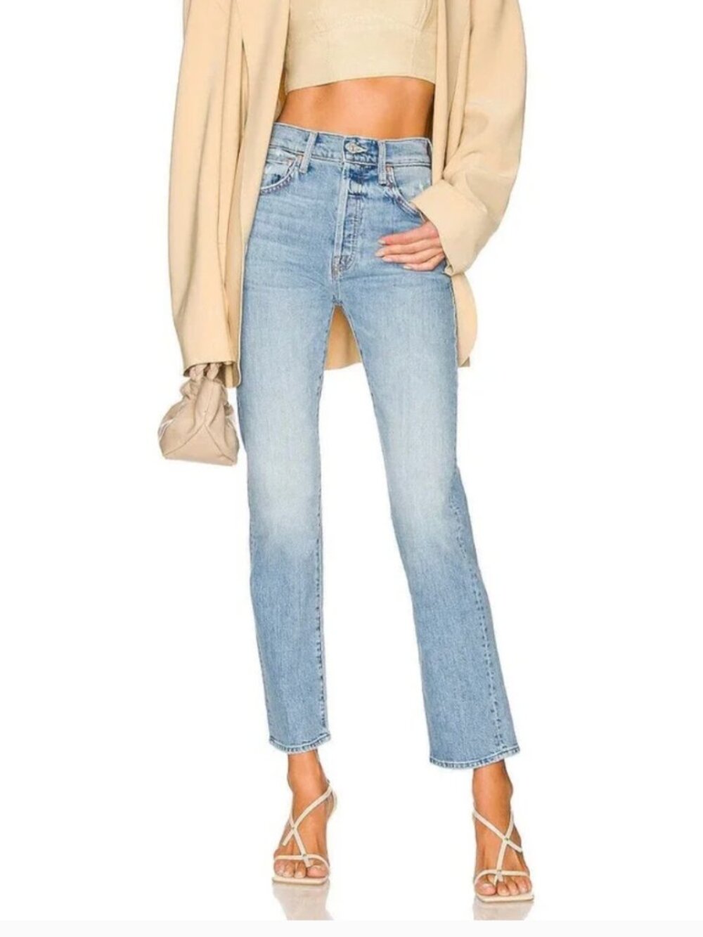 MOTHER High Waisted Hiker Hover Jeans Didn't I Warn You 100% Cotton 29